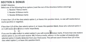 Bonuses of 7, 10, 30